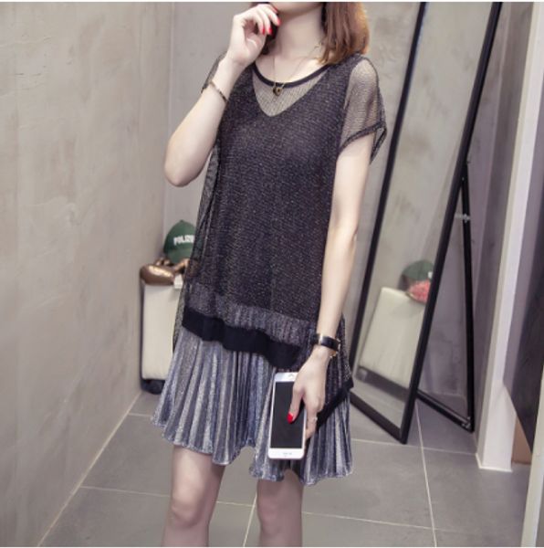 2020 summer dress women short sleeve o-neck faux two piece dress 5xl plus size casual loose ruffles mini vestidos fw816, Black;gray
2020 summer dress women short sleeve o-neck faux two piece dress 5xl plus size casual loose ruffles mini vestidos fw816, Black;gray