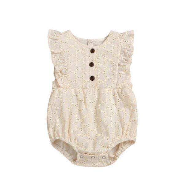 infant baby girls kid linen sleeveless romper ruffles summer outfits clothes t200721, Blue 
infant baby girls kid linen sleeveless romper ruffles summer outfits clothes t200721, Blue