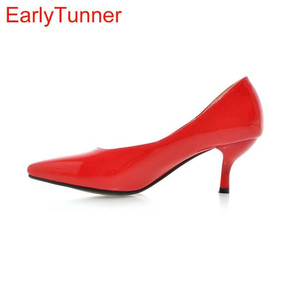 dress shoes 8 color glossy women nude formal pumps big size 12 30 48 yellow blue red green med heels lady wedding ah051, Black
dress shoes 8 color glossy women nude formal pumps big size 12 30 48 yellow blue red green med heels lady wedding ah051, Black