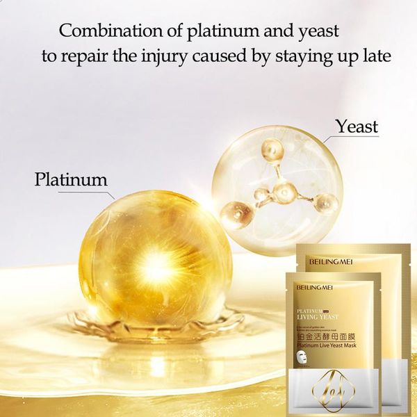 Platinum Live Yeast Mask Moisturizing Hydrating Collagen Masks Anti-Aging Black Face Mask Skin Care Easy absorb Wholesale cheap face masks
Platinum Live Yeast Mask Moisturizing Hydrating Collagen Masks Anti-Aging Black Face Mask Skin Care Easy absorb Wholesale cheap face masks