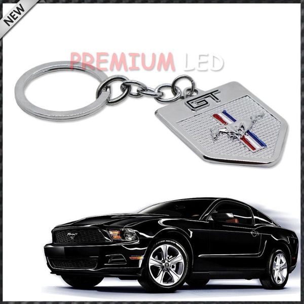 1) chrome finish pony horse key chain fob ring keychain for mustang gt 500, Silver
1) chrome finish pony horse key chain fob ring keychain for mustang gt 500, Silver