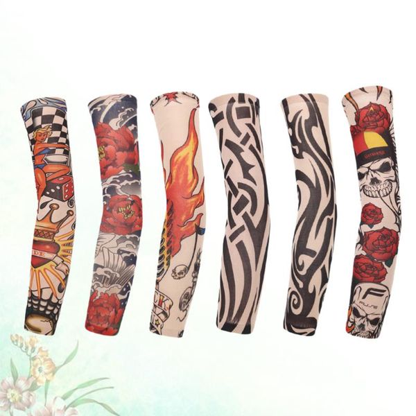6 pcs tattooed arm sleeve sun block sleeves sun prevention sleeves for men women outdoor riding, Black;gray
6 pcs tattooed arm sleeve sun block sleeves sun prevention sleeves for men women outdoor riding, Black;gray