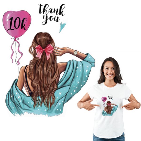 девушка balloon iron-on одежда "спасибо" наклейки heat transfer diy аксессуары одежды утюг тепловое stickersgirl женщины t-shirt 
девушка balloon iron-on одежда "спасибо" наклейки heat transfer diy аксессуары одежды утюг тепловое stickersgirl женщины t-shirt