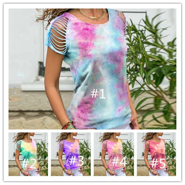 2020 women's summer tie-dye hole printed short sleeve round neck fashion tees sports casual ladies clothes s-5xl plus size ly727, White
2020 women's summer tie-dye hole printed short sleeve round neck fashion tees sports casual ladies clothes s-5xl plus size ly727, White