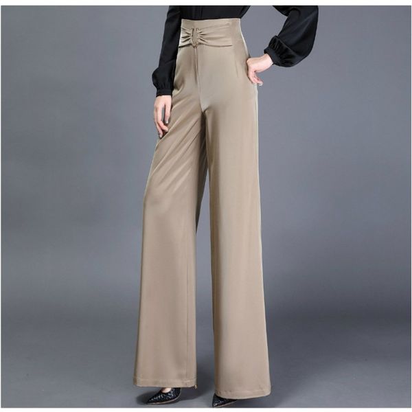 satin elegant women wide leg pants acetate long 2020 suit pants silk straight trousers fashion office lady work big size on sale, Black;white
satin elegant women wide leg pants acetate long 2020 suit pants silk straight trousers fashion office lady work big size on sale, Black;white