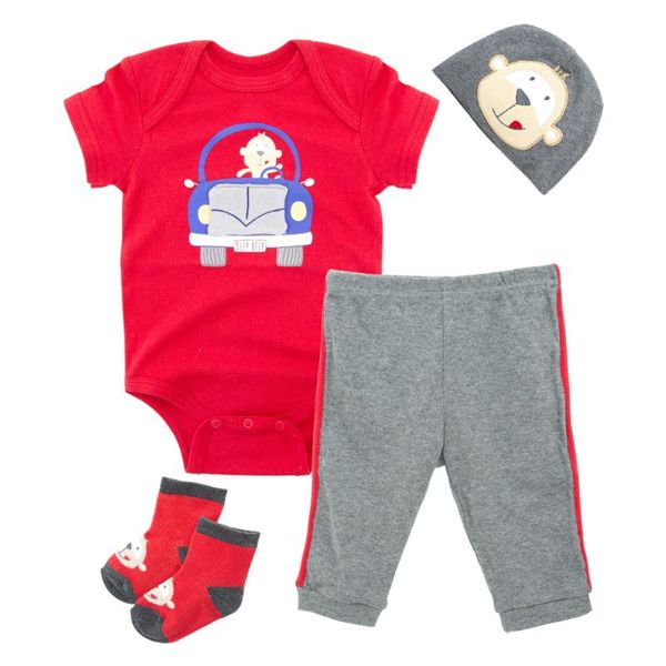 2020 3 4 pcs/lot baby clothes set cartoon printed summer cotton newborn clothes bodysuit+pants+socks+hat, White
2020 3 4 pcs/lot baby clothes set cartoon printed summer cotton newborn clothes bodysuit+pants+socks+hat, White
