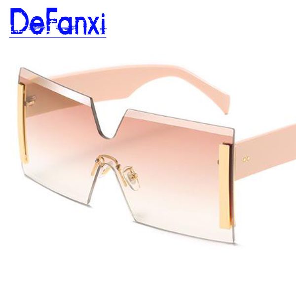 pink oversized sunglasses rimless square shades fashion 2020 women gradient siamese lens big glasses cute eyewear uv400, White;black
pink oversized sunglasses rimless square shades fashion 2020 women gradient siamese lens big glasses cute eyewear uv400, White;black