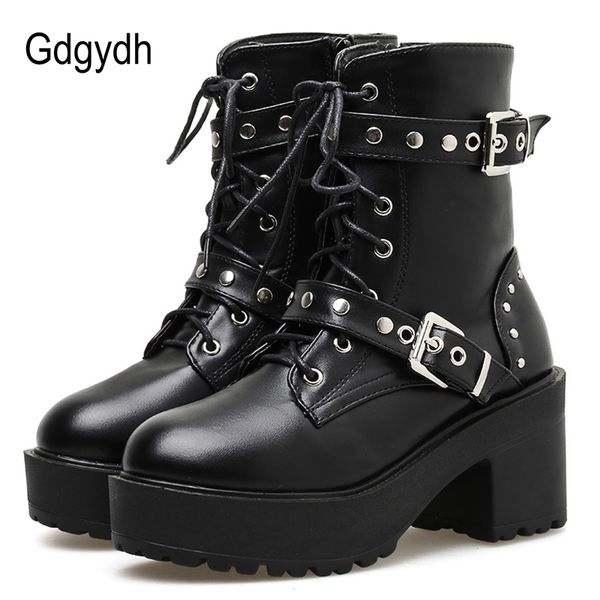 gdgydh rivet autumn boots women platform boots black leather gothic punk style combat for women mid heels comfortable
gdgydh rivet autumn boots women platform boots black leather gothic punk style combat for women mid heels comfortable