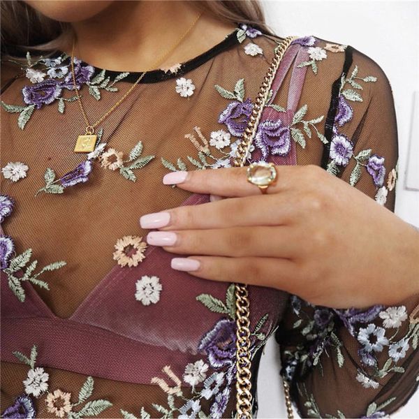 горячие новые +2018 европейский и американский стиль сетки вышитые с длинными рукавами короткие футболка женская, White
горячие новые +2018 европейский и американский стиль сетки вышитые с длинными рукавами короткие футболка женская, White