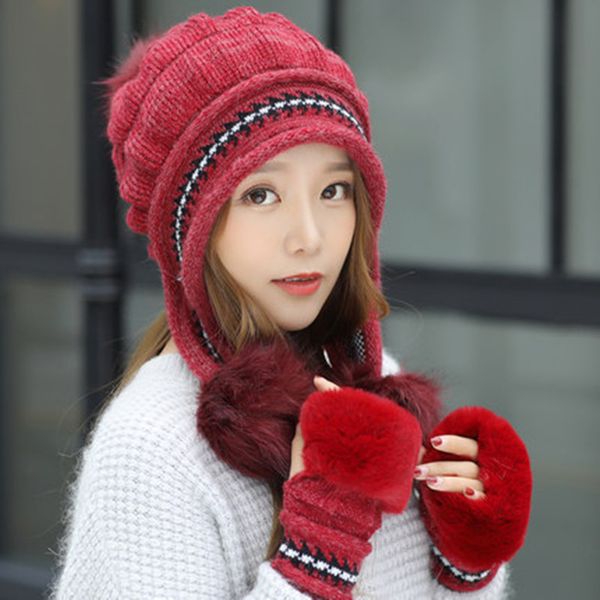 fashion women winter hat gloves set warm snow hats knitted caps and gloves xmas hats for women, Blue;gray
fashion women winter hat gloves set warm snow hats knitted caps and gloves xmas hats for women, Blue;gray