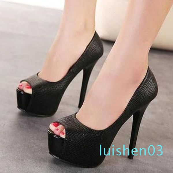 new 2016 thin heel peep toe platform pumps red bottom high heel shoes office lady profession work l03, Black
new 2016 thin heel peep toe platform pumps red bottom high heel shoes office lady profession work l03, Black