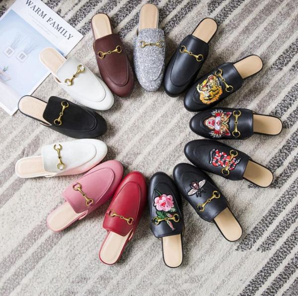 leather muller shoes female spring and summer new slippers female outer wear loafers flat baotou half sandals and slipper t18, Black
leather muller shoes female spring and summer new slippers female outer wear loafers flat baotou half sandals and slipper t18, Black