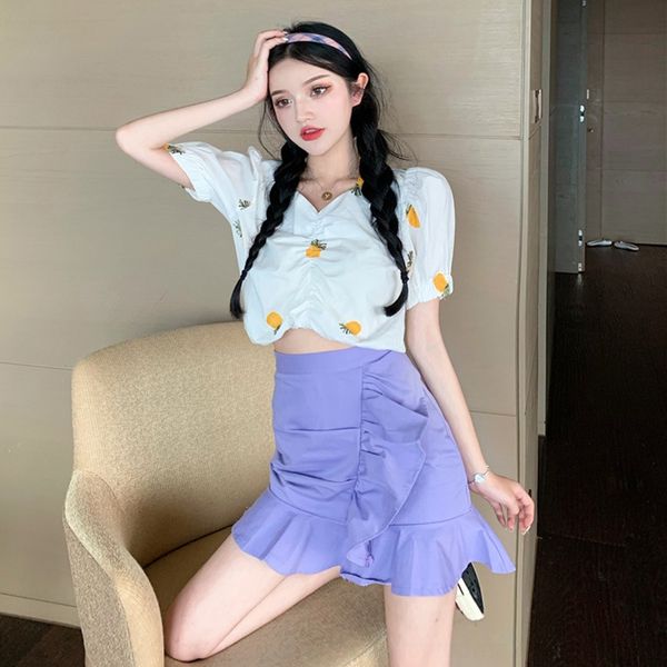 2020 новый вышитый шнурок шнуровке пузырь рукав верхняя сторона вышита сторона юбки рубашки верхней высокой талии воланами юбка костюм, Gray
2020 новый вышитый шнурок шнуровке пузырь рукав верхняя сторона вышита сторона юбки рубашки верхней высокой талии воланами юбка костюм, Gray