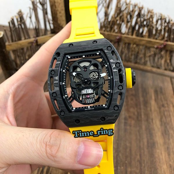 version rm052 skeleton dial carbon fiber case japan miyota automatic movement rm052 mens watch yellow rubber strap luxry sport watches, Slivery;brown
version rm052 skeleton dial carbon fiber case japan miyota automatic movement rm052 mens watch yellow rubber strap luxry sport watches, Slivery;brown