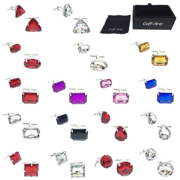 cuff link and tie clip sets cufflinks for mens square crystal links red blue pink classic gifts men shirt by cuffarts zh025, Silver;golden
cuff link and tie clip sets cufflinks for mens square crystal links red blue pink classic gifts men shirt by cuffarts zh025, Silver;golden