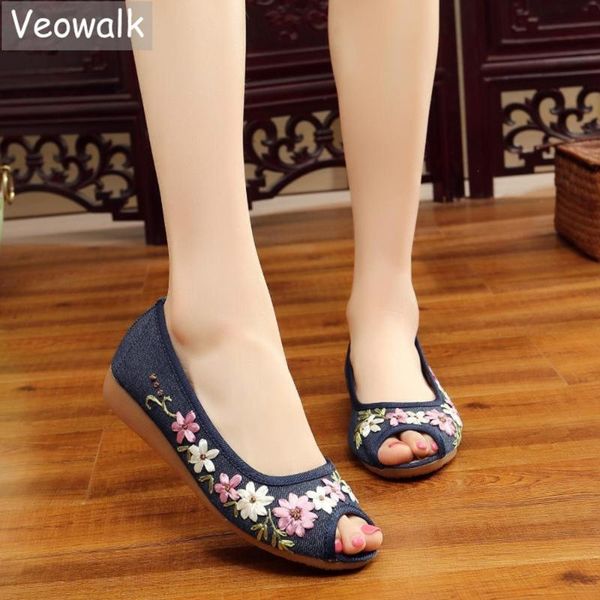 veowalk flowers appliques women linen peep toe ballet flats low canvas casual walking shoes for ladies woman comfort shoes, Black
veowalk flowers appliques women linen peep toe ballet flats low canvas casual walking shoes for ladies woman comfort shoes, Black