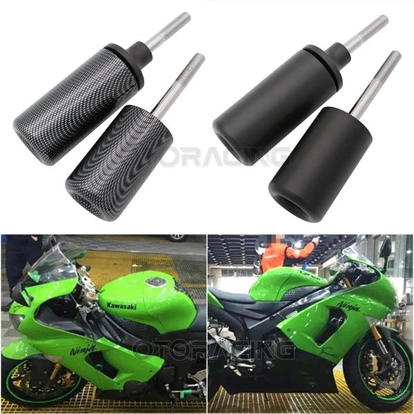 motorcycle black/carbon frame sliders falling protection for ninja zx 6r zx-6r zx6r 2005 2006
motorcycle black/carbon frame sliders falling protection for ninja zx 6r zx-6r zx6r 2005 2006