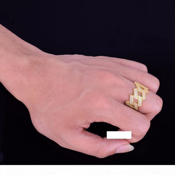 2019 new miami cuban chain men's ring gold silver iced out full zircon hip hop ring rock jewelry, Golden;silver
2019 new miami cuban chain men's ring gold silver iced out full zircon hip hop ring rock jewelry, Golden;silver