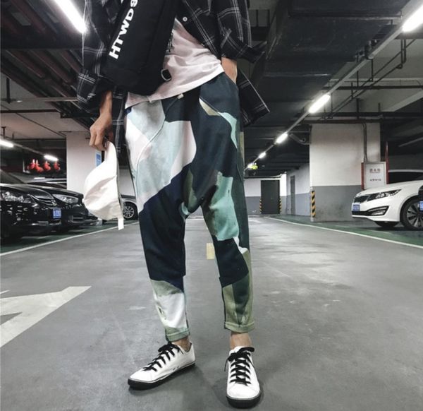men's sweatpants summer new couple nine pants pants youth popular bright color loose hanging green casual men's clothing, Black
men's sweatpants summer new couple nine pants pants youth popular bright color loose hanging green casual men's clothing, Black