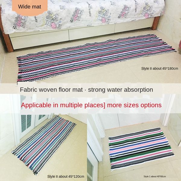 handmade fabric woven floor household suction cloth mat long striptabletable bedside table door floor towelbay window mat
handmade fabric woven floor household suction cloth mat long striptabletable bedside table door floor towelbay window mat