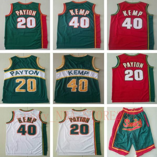 men seattle supersonics throwback gary 20 payton shawn 40 kemp basketball shorts basketball jerseys red white blue high quality, Black;red
men seattle supersonics throwback gary 20 payton shawn 40 kemp basketball shorts basketball jerseys red white blue high quality, Black;red