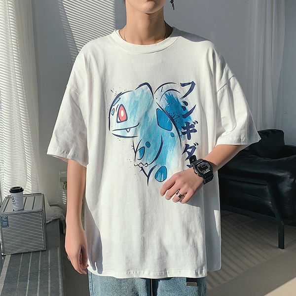 new summer men's street comic printing t-shirt men's half sleeve loose cotton casual short sleeve t-shirt, White;black
new summer men's street comic printing t-shirt men's half sleeve loose cotton casual short sleeve t-shirt, White;black