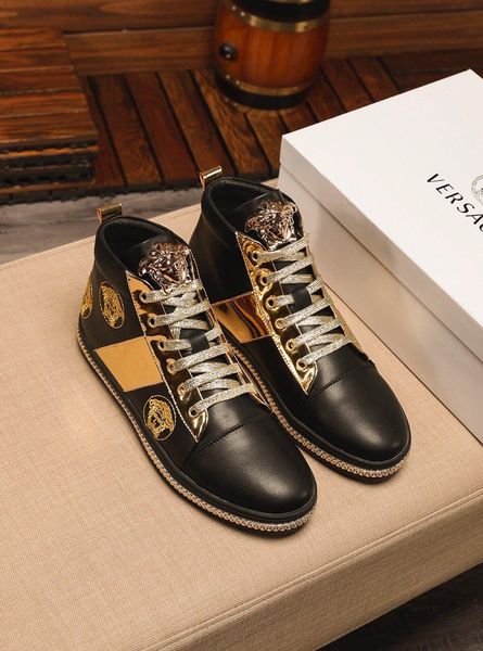 2020p limited пользовательских кожаные вышитые high-top удобные повседневные мужские короткие сапоги, лидирующая модные wild шнуровка кроссо, Black
2020p limited пользовательских кожаные вышитые high-top удобные повседневные мужские короткие сапоги, лидирующая модные wild шнуровка кроссо, Black