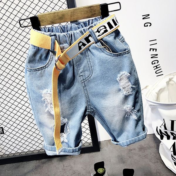 hrljl 2020 boys' new clothing korean style solid color washed denim shorts five-point children's shorts children's clothing p, Blue
hrljl 2020 boys' new clothing korean style solid color washed denim shorts five-point children's shorts children's clothing p, Blue