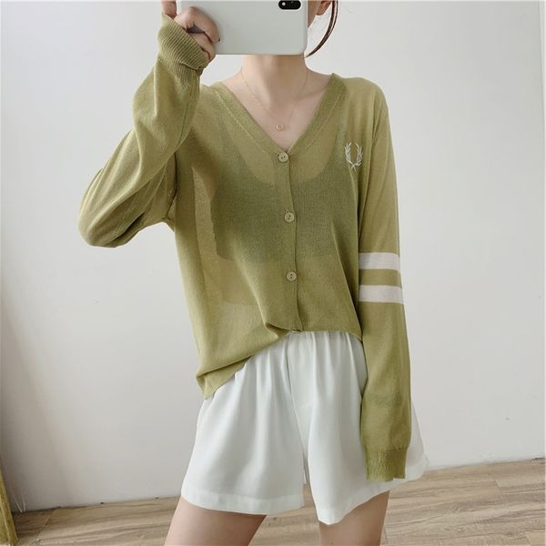 women's thin long-sleeved ice silk 2020 korean new loose slimming large size sun-proof cardigan knitwear knitwear coat knitwearcoat, White;black
women's thin long-sleeved ice silk 2020 korean new loose slimming large size sun-proof cardigan knitwear knitwear coat knitwearcoat, White;black