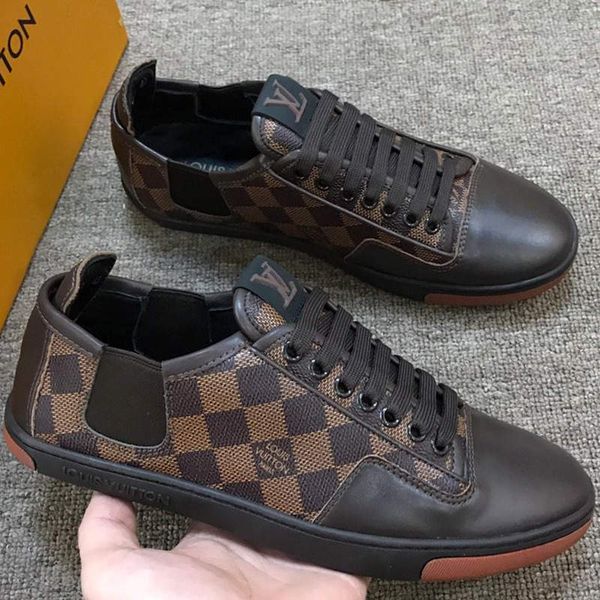 38-45 new arrival casaul leather rivoli sneakers fashion patchwork plaid flat shoes 2019 mens classic trendy luxury designer shoes with box 
38-45 new arrival casaul leather rivoli sneakers fashion patchwork plaid flat shoes 2019 mens classic trendy luxury designer shoes with box