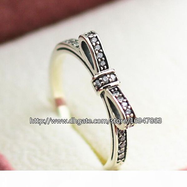 fashion ring 100% s925 sterling silver european pandora style jewelry sparkling bow with clear cz ring
fashion ring 100% s925 sterling silver european pandora style jewelry sparkling bow with clear cz ring