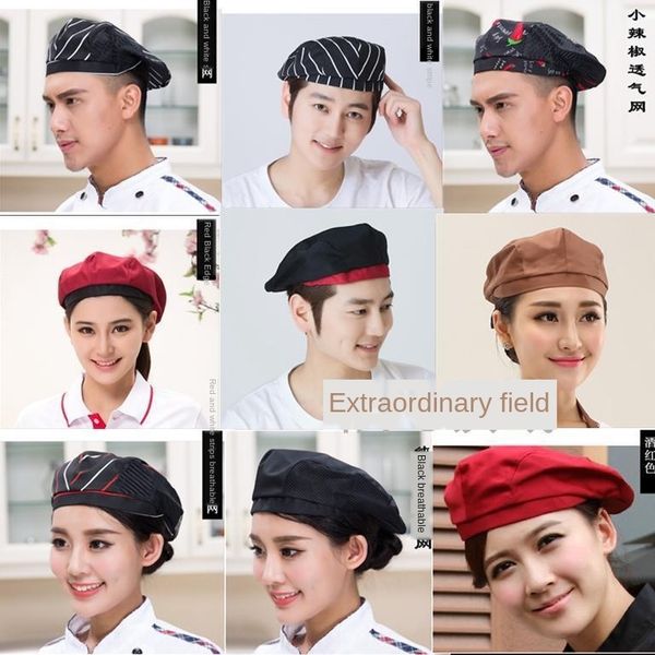 chef hat male cap waiter female l kitchen western restaurant work hat beret western-style beret breathable adjustable, Blue;gray
chef hat male cap waiter female l kitchen western restaurant work hat beret western-style beret breathable adjustable, Blue;gray