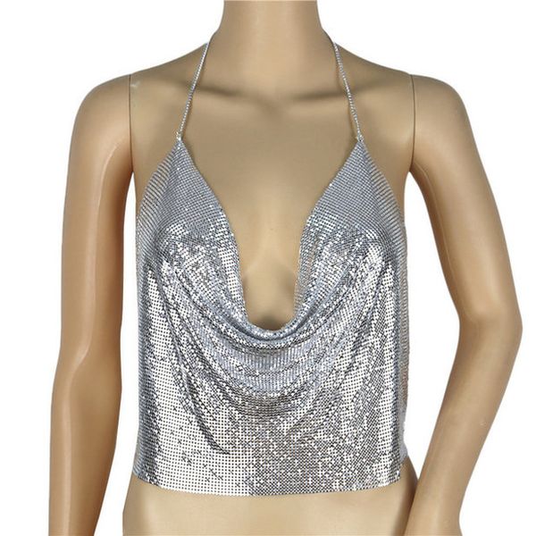 lower cut out deep v neck metal chain halter summer backless off shoulder ajustable straps tank dropship d, White
lower cut out deep v neck metal chain halter summer backless off shoulder ajustable straps tank dropship d, White