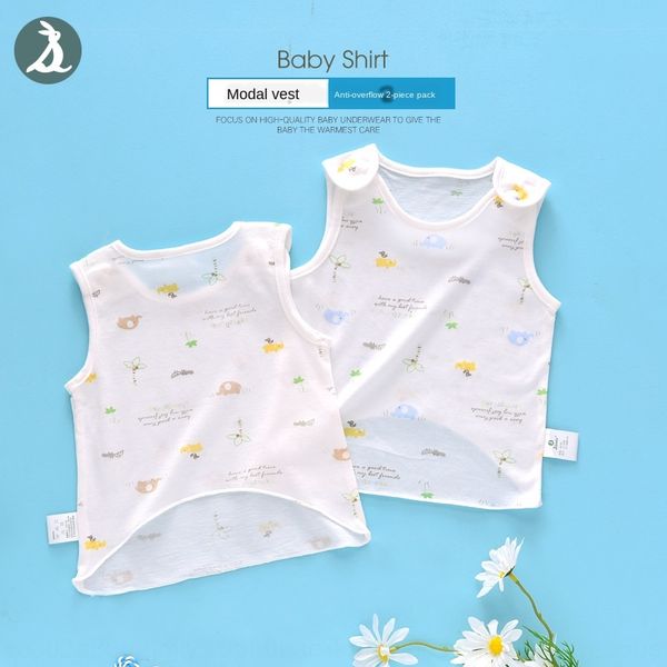 newborn half-back clothes baby modal elastic cotton clothing vest clothing elastic cotton anti-overflow vest baby clothes 2 pieces, Blue
newborn half-back clothes baby modal elastic cotton clothing vest clothing elastic cotton anti-overflow vest baby clothes 2 pieces, Blue