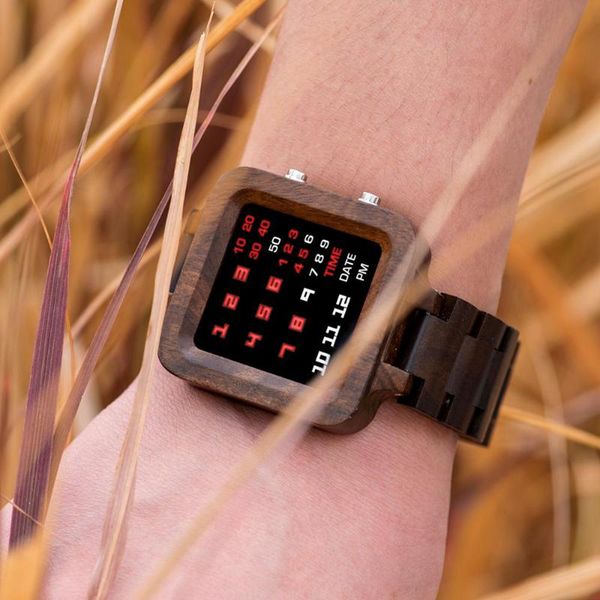 bobo bird digital watch men designe night vision bamboo watch mini led watches unique time display gifts dropship, Slivery;brown
bobo bird digital watch men designe night vision bamboo watch mini led watches unique time display gifts dropship, Slivery;brown