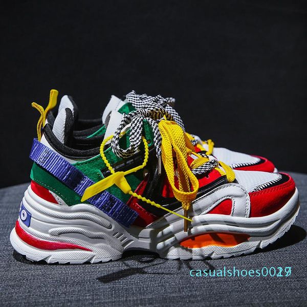 1women wedges fashion dad sneakers new women tenis shoes 2019 platform shoes flats female chunky sneakers walking c17, Black
1women wedges fashion dad sneakers new women tenis shoes 2019 platform shoes flats female chunky sneakers walking c17, Black