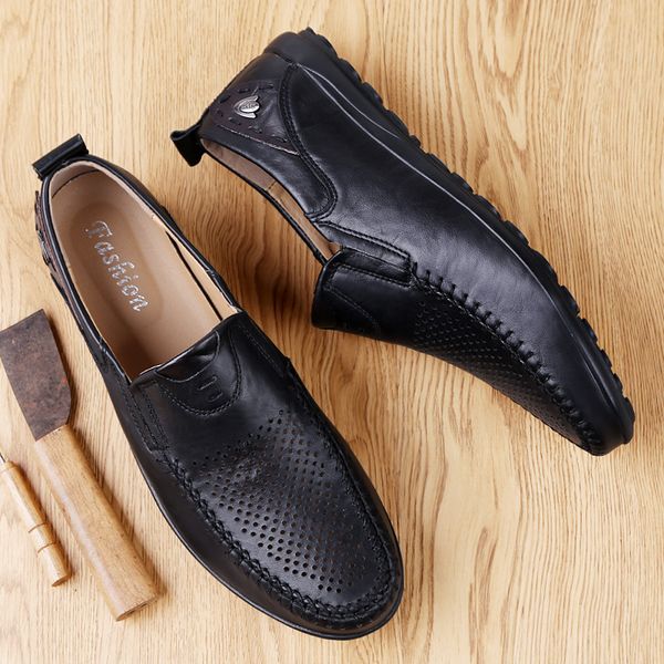 summer fall breathable cutout men's loafers casual shoes 2020 slip on flats men shoes for driving flat leather moccasin, Black
summer fall breathable cutout men's loafers casual shoes 2020 slip on flats men shoes for driving flat leather moccasin, Black