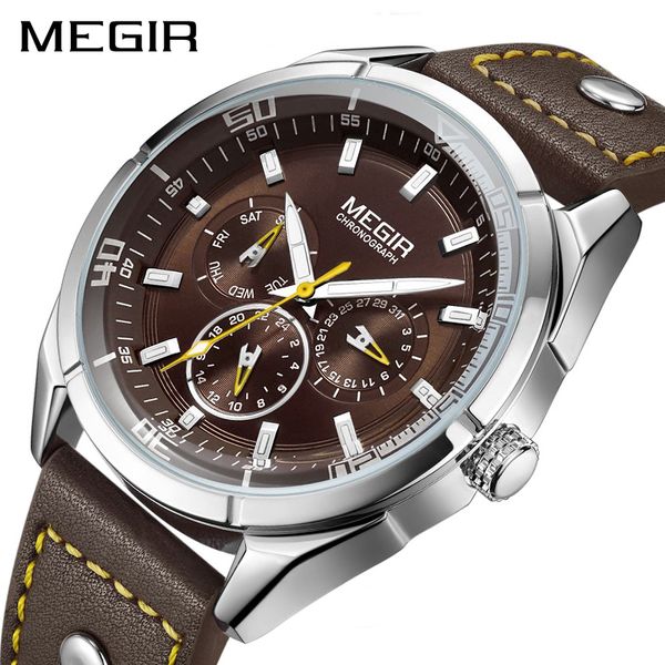 megir brand quartz men watch relogio masculino leather strap business wrist watches men clock hour time erkek kol saati, Slivery;brown
megir brand quartz men watch relogio masculino leather strap business wrist watches men clock hour time erkek kol saati, Slivery;brown