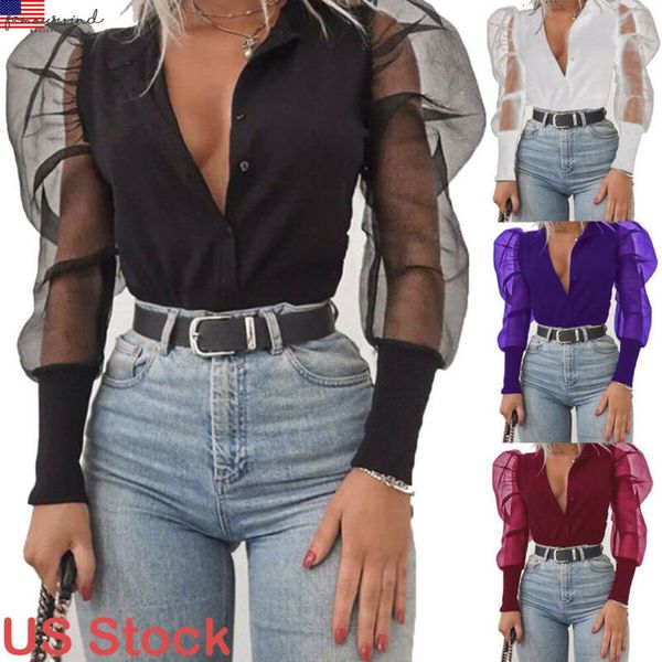 women fashion blouse s 2xl big size lace mesh sheer see through long puff sleeve shirts ladies blouse female blusas, White
women fashion blouse s 2xl big size lace mesh sheer see through long puff sleeve shirts ladies blouse female blusas, White