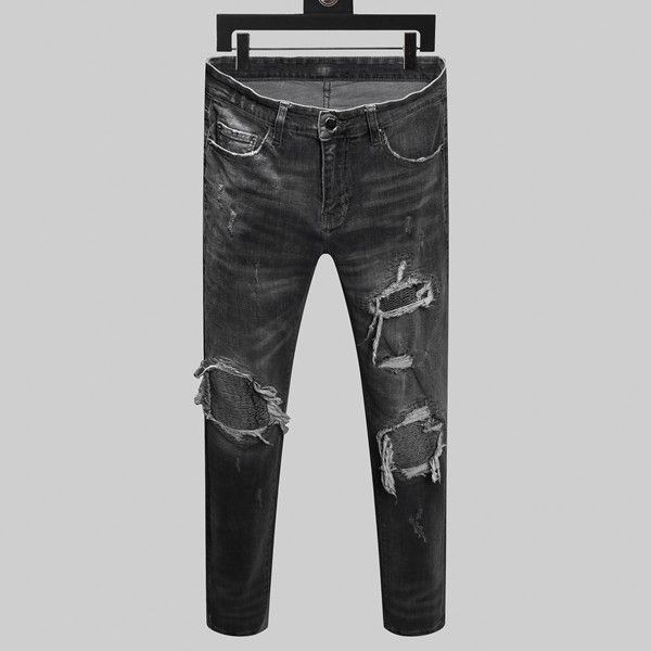 new men's jeans slim tailored men's black jeans high street distressed cowboy jogger knee hole washed out men's designer jean, Blue
new men's jeans slim tailored men's black jeans high street distressed cowboy jogger knee hole washed out men's designer jean, Blue