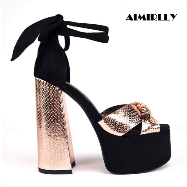 women shoes peep toe high heels platform sandals rose gold block heel lace up cover heel fashion ladies evening party heels, Black
women shoes peep toe high heels platform sandals rose gold block heel lace up cover heel fashion ladies evening party heels, Black