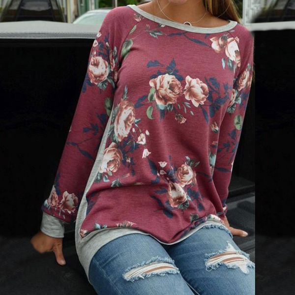 autumn womens designer hoodie pullover loose floral printed contrast color o neck sweatshirts casual female clothing, Black
autumn womens designer hoodie pullover loose floral printed contrast color o neck sweatshirts casual female clothing, Black