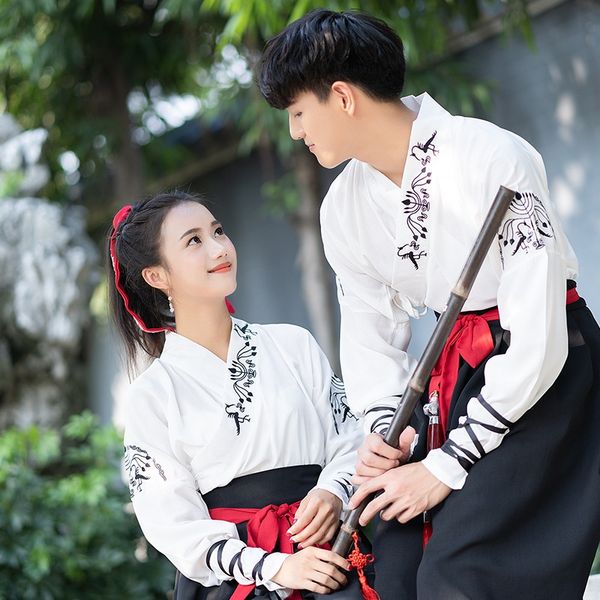 hanfu martial arts ancient costume style couple cp suit embroidered hanyi graduation class uniform daily improved ancient costume, Black;red
hanfu martial arts ancient costume style couple cp suit embroidered hanyi graduation class uniform daily improved ancient costume, Black;red