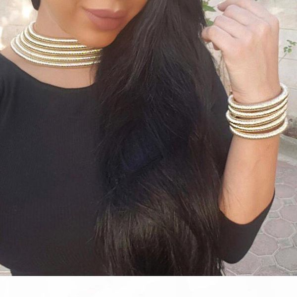 boho collar necklace jewelry sets fashion magnetism button multilayer choker necklaces bracelets set women bijoux, Silver
boho collar necklace jewelry sets fashion magnetism button multilayer choker necklaces bracelets set women bijoux, Silver