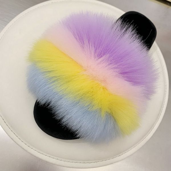 fur women sandals shoes 2020 new rainbow color ladies shoes outdoor slides furry beach flip flops fluffy women size plus43, Black
fur women sandals shoes 2020 new rainbow color ladies shoes outdoor slides furry beach flip flops fluffy women size plus43, Black