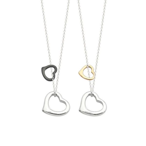 2020 designer high-quality t-letter size peach heart color necklace ladies double love necklace, Silver
2020 designer high-quality t-letter size peach heart color necklace ladies double love necklace, Silver