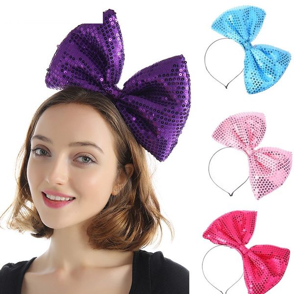 7pcs/lot fashion cute fabric paillette headbands solid multi color big butterfly bow hair bands for women dress up hair jewelry accessories, Silver
7pcs/lot fashion cute fabric paillette headbands solid multi color big butterfly bow hair bands for women dress up hair jewelry accessories, Silver