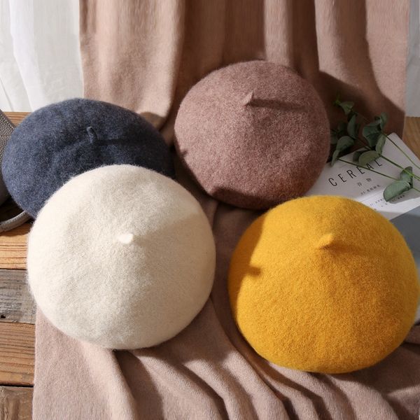 2019 new korean parent-child wool women's all-match painter hat british fashion beret wool beret, Blue;gray
2019 new korean parent-child wool women's all-match painter hat british fashion beret wool beret, Blue;gray