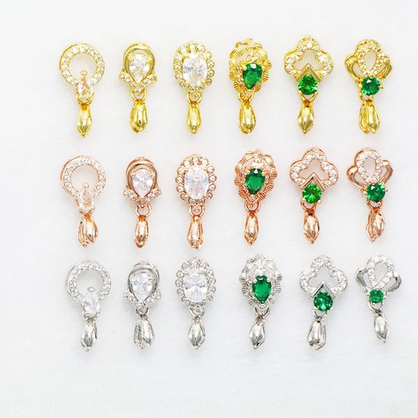 plating 18k gold pendant jade melon seed emerald buckle clip pendant necklace diy necklace buckle accessories diy, Silver
plating 18k gold pendant jade melon seed emerald buckle clip pendant necklace diy necklace buckle accessories diy, Silver