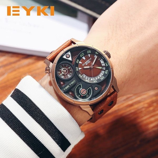 wholesale large dial watch luminous luxury men's watch creative eyki super big dial two time zone display fashion sport watch men water, Slivery;brown
wholesale large dial watch luminous luxury men's watch creative eyki super big dial two time zone display fashion sport watch men water, Slivery;brown